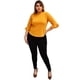 thumbnail image 4 of Blusa formal en talla extra, modelo 012 (mostaza) amarillo 42 Roman Fashion Blusa extra 012, 4 of 6