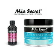 Mia Secret Liquid Monomer 4 oz and CLEAR Powder 2 oz