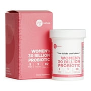 Lauf Nature Women's Probiotics 30 Billion CFU with Prebiotics Plus Zinc - 60 Capsules