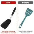 thumbnail image 3 of XIANXIAN Egg Spatula - Silicone Turner Spatula for Cooking - 600F Heat Resistant Spatula for Nonstick Cookware Heat-Resistant - High Heat Thin Spatula & Flexible Turner - Kitchen Flipper, 3 of 6