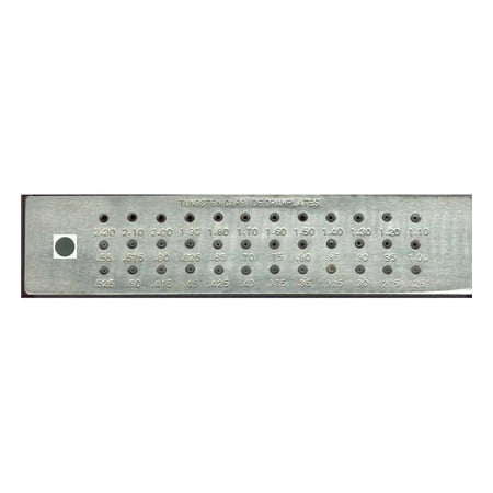 

DRAWPLATE TUNGSTEN CARBIDE round 0.26mm to 2.8mm. This offering is for 2 units.