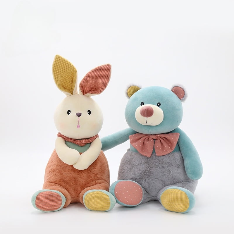 Soft Plush Bunny Stuffed Toy, Adorable Cuddly Rabbit Doll for Bedroom & Sofa, Cozy Hug Pillow for Relaxation & Sleep, Sweet Gift for Her, Friends & Home Décor