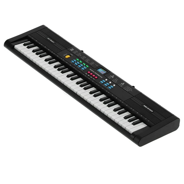 Cergrey Keyboard Piano,Keyboard Piano Instrument 61 Keys Electric Multifunctional with USB Cable Microphone MQ6189,Electric Keyboard with USB