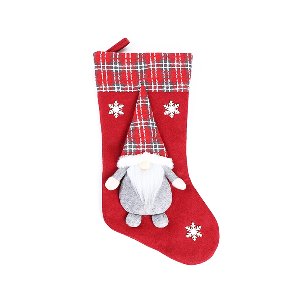 Christmas Gifts Sock Cute Faceless Santa Socks Pendant Creative Xmas 価格は安く