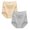 Light Gray 1PCS & Beige 1PCS, variant on XEGLSBU Women Panties High Waisted Lift Underpants Comfortable Full Coverage Underwear Soft Stretch for Lady 2 PCS Size XXXXL