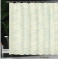 thumbnail image 4 of Ambesonne Abstract Shower Curtain, Mountainous Landscape Art, 69"Wx70"L, Eggshell and Pale Sage Green, 4 of 5