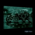 thumbnail image 2 of Startonight Canvas Wall Art Abstract Retro Blue Car Painting Framed 32" x 48", 2 of 6