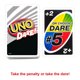 thumbnail image 3 of Juego de cartas UNO Dare de Mattel Games para la noche familiar con desafíos desafiantes y tontos de 3 categorías diferentes, 3 of 5