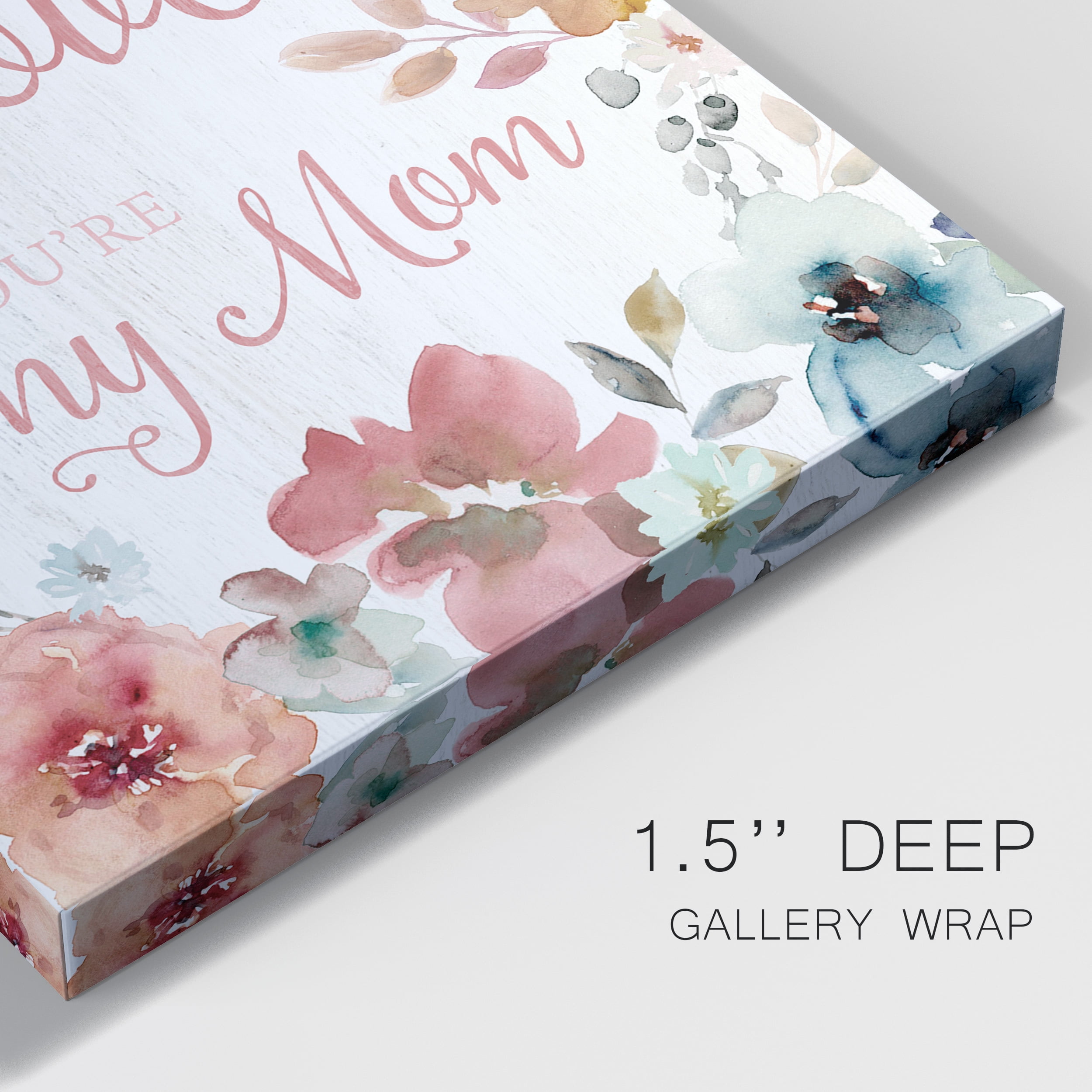 Love Mom Premium Gallery Wrapped Canvas - Ready to Hang - 32 x 48