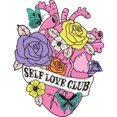 thumbnail image 2 of CafePress - Self Love Club Heart - Mitten 4" Holiday Ornament, 2 of 4