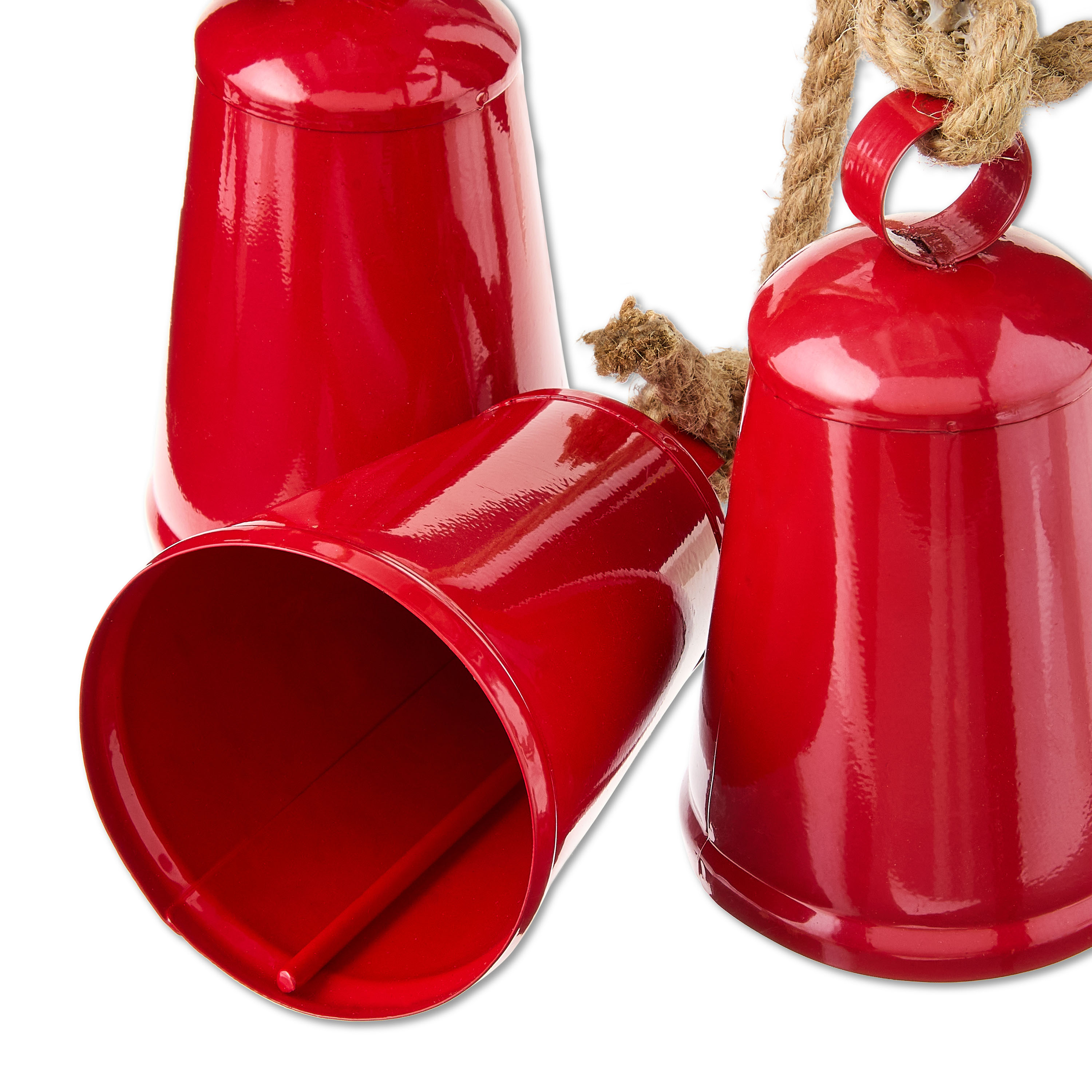 Metal Trio Bells Hanging Christmas Decoration, Red, 22", by Holiday Time