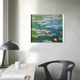 thumbnail image 3 of Nawypu Water Lilies Canvas Prints Wall Art of Claude Monet Famous Oil Paintings Reproduction Artwork Classic Flower Lake Pictures Giclee Artwork for Bedroom Living Room Home Decorations, 3 of 4