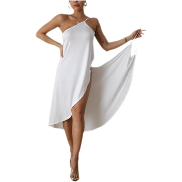 Robe de Plage Dos Nu à Bretelles Spaghetti pour Femmes, Maillot de Bain, Robe de Couverture