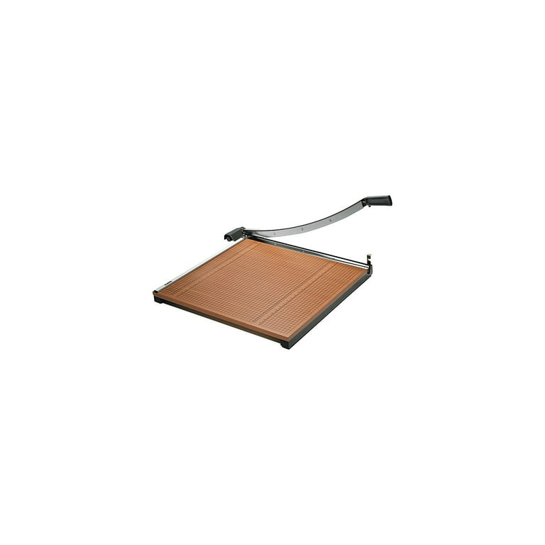 Square Commercial Grade Wood Base Guillotine Trimmer, 20 Sheets, 24 Square Commercial Grade Wood Base Guillotine Trimmer, 20 Sheets, 24
