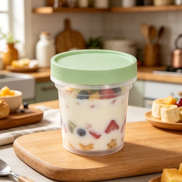 Household Store Yogurt Pudding Ice Cream Dessert Food Preservation Box Sealed Container