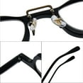 thumbnail image 4 of Women Retro Designer Black Reading Glasses 3.5 Men Stylish Spring Hinges Readers +3.50 Strength, 4 of 7