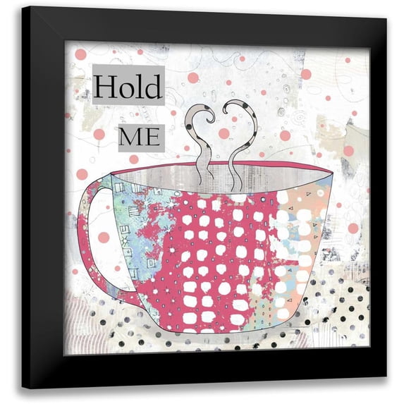 Ogren, Sarah 20x20 Black Modern Framed Museum Art Print Titled - Slutty Valentine Coffee II