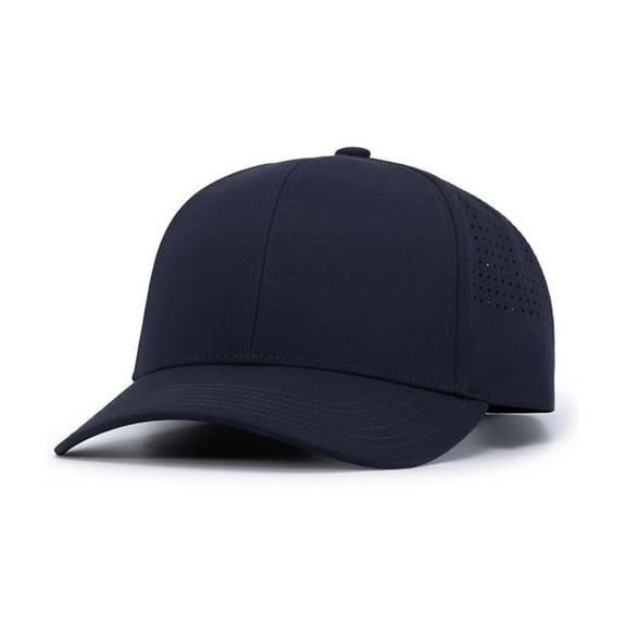 Pacific Headwear P413.065.OS Lightweight Perforated Snapback Cap, Navy - One Size