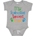 thumbnail image 3 of Inktastic My Godmother Loves Me Boys or Girls Baby Bodysuit, 3 of 5