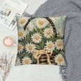 thumbnail image 2 of PHYHOO Daisy Pillow Covers Floral Spring Summer Pillows Decorative Throw Pillows You are My Light Green Stripes Cushion Case Farmhouse Decor for Couch Sofa, 2 of 5