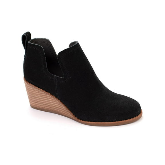 Toms Womens Kallie Suede Ankle Wedge Boots