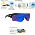 thumbnail image 4 of Polarized Sunglasses for Men & Women, Polarized HD Sport Wrap Men Cycling Golf Ski Sunglasses Fishing Driving Glasses, Block 100% of UVA,UVB and UVC Rays (Fire Lens), 4 of 5
