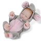 thumbnail image 5 of Mini Baby Doll Lifelike Silicone Close Eyes Bath Toys Girls Doll Toy for Newborns Gray Pink Doll, 5 of 5