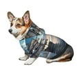 thumbnail image 6 of Goofa Moonlit Sea Sailboat Pattern Small Dog Sweater Hoodies Pet Grey Hooded Soft Fleece Sweatshirts with Pocket Fall Winter Puppy Cat Sweaters Warm Clothes-Small, 6 of 8