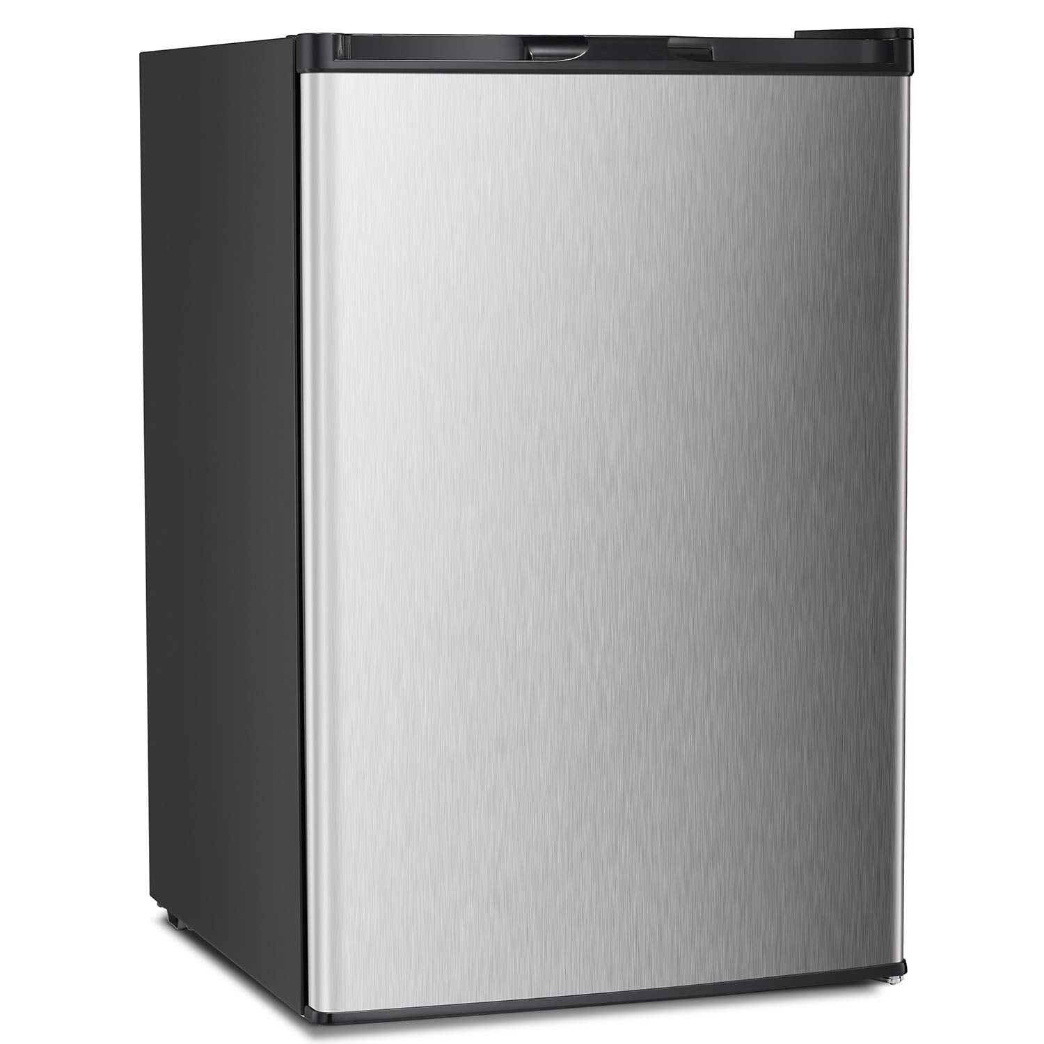 KNDKO 3.2Cu.ft Upright Freezer, Small Freezer with Removable Shelves, Adjustable Thermostat for Home/Kitchen/Office, SILVER