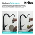 thumbnail image 6 of KRAUS Nolen Spot Free Finish Dual Function Pull-Down Kitchen Faucet, Stainless Steel/Matte Black, 6 of 12