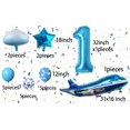thumbnail image 2 of Set de globos aeroplanos MPRVAKYF para decoración de fiestas, 31 pulgadas, azul, 2 of 2