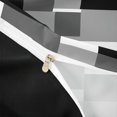 thumbnail image 4 of Homewish Minimalist Grid Twin Duvet Cover,Mid Century Art Twin Bedding,Black Gray,Black Reversible,2-Piece,1 Duvet Cover and 1 Pillowcase, 4 of 6