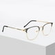 thumbnail image 4 of Gafas Soledad con Bloqueo de Luz Azul Montura Metálica Lente Transparente, 4 of 7