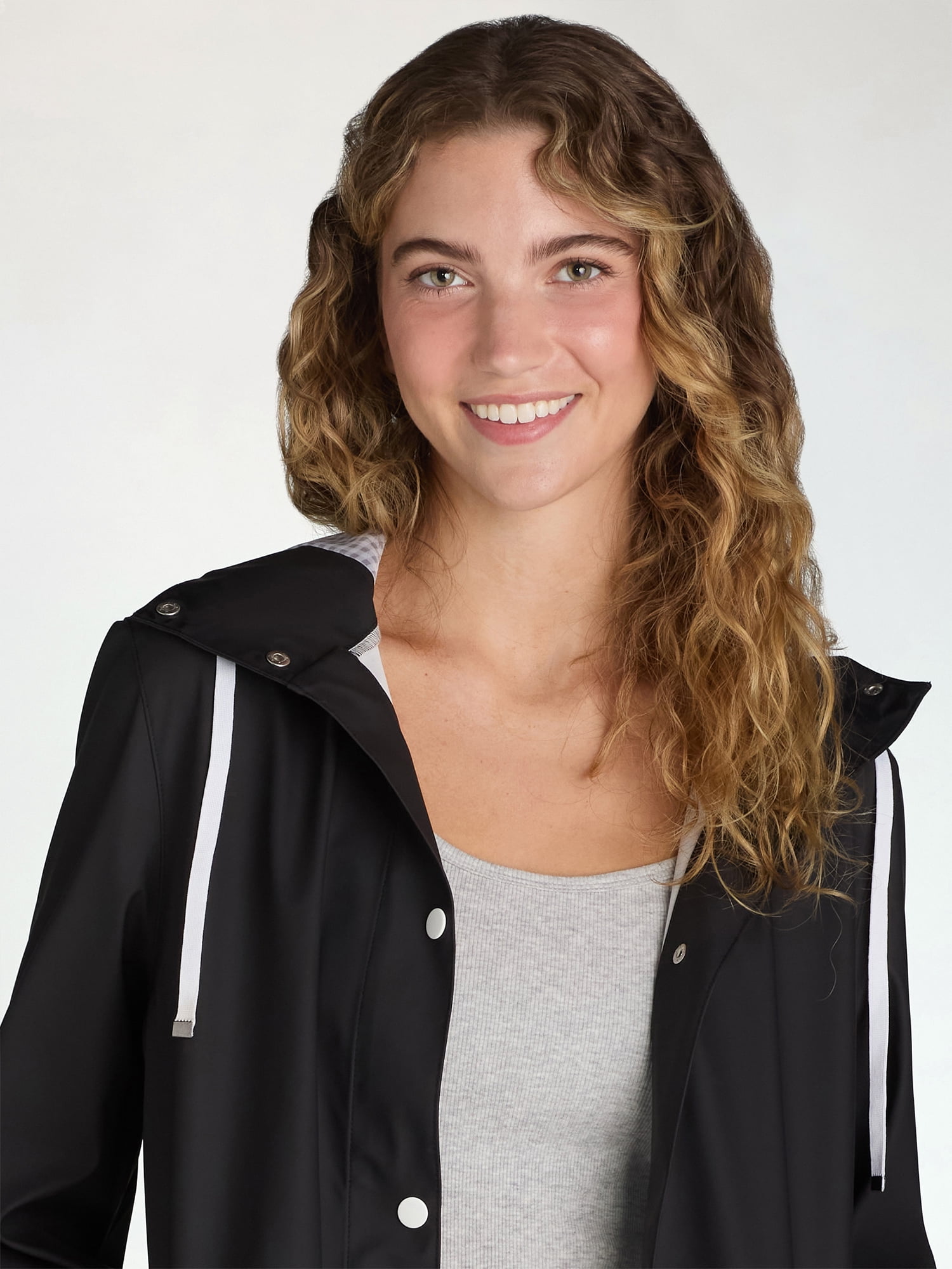 Big Chill Women's and Women's Plus Water Resistant Rain Coat, Sizes S-3X