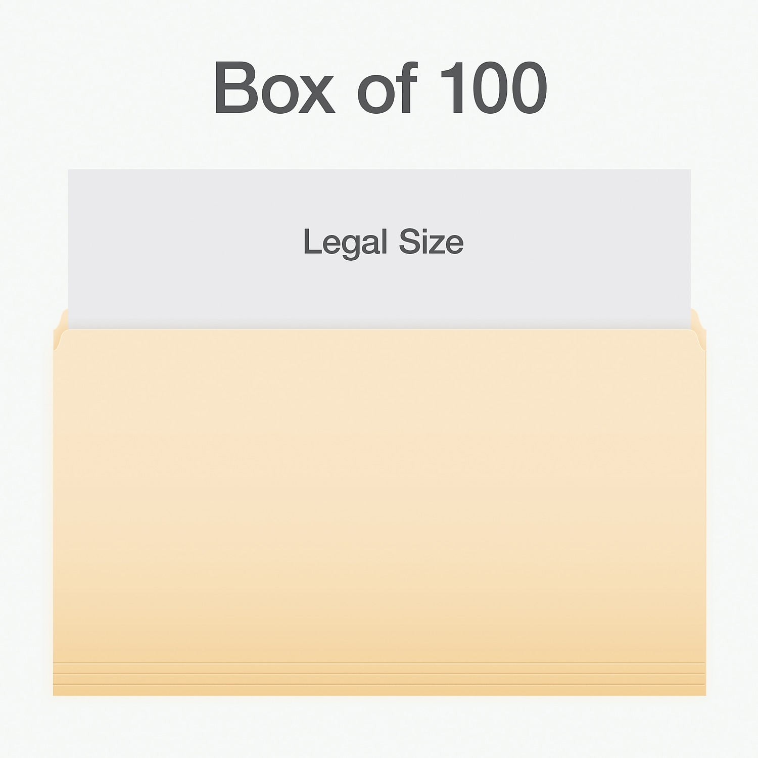 Pendaflex Heavy Duty File Folder Straight Cut Legal Size Manila 100/Box (1007057)