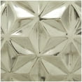 thumbnail image 4 of CosmoLiving by Cosmopolitan 13" Geometric Faceted Silver Aluminum Vase, 4 of 7