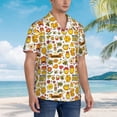 thumbnail image 4 of Haiem Bees And Honey 1 Printed Hawaiian Shirt for Men - Men’s Casual Beach Summer Shirts - Stretch Fabric with Modern Fit-Small, 4 of 7