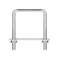 thumbnail image 1 of Unique Bargains Square U-Bolts 2 Sets 62mm Inner Width 90mm Length M8 304 Stainless Steel U Clamp Bolt, 1 of 5