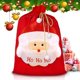 thumbnail image 1 of CHAO Saco de Navidad de Terciopelo - Bolsa de Regalo de Navidad para decoración de Fiestas navideñas, Saco de Papá Noel Grande de 50 cm x 70 cm, Saco de Papá Noel con cordón para decoración de Regalos, 1 of 5