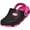 Black/Pink, variant on Norty Boy's & Girl's Unisex Toddler Clog Shoes Fun Slip-On Sandal Slippers for Kids