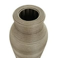thumbnail image 5 of DecMode 32" Handmade Ribbed Brown Seagrass Vase with Coiled Seagrass Base, 5 of 9