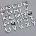 thumbnail image 2 of Walbest 1PC 3D Chrome Car Emblem Sticker Alphabet Letter Number Symbol Badge Decal, 2 of 7