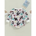 thumbnail image 4 of TSEXIEFOOFU Baby Girls Boys Christmas Romper Cattle Head Coloured Lamp Print Round Neck Long Sleeve Jumpsuits Autumn Winter Casual Bodysuits, 4 of 7
