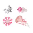 thumbnail image 1 of CUITING Jellyfish Growth Cycle Science Biology Model Animal Life Growth Cycle Figure Pink, 1 of 9