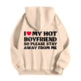 thumbnail image 4 of Bmisegm Sweat à Capuche Graphique à Manches Longues pour Femmes Pull à Cordon de Serrage Khaki L, 4 of 4