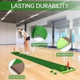 thumbnail image 4 of Luricaa Golf Pong Putting Game Set with Front Border for Indoor&Outdoor, Golf Putting Green Mat Includes 8pcs Golf Balls & Portable Bag,Golf Putting Practice Training Aid for Backyard,Party,Office, 4 of 7