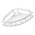 thumbnail image 2 of Bewildely Organizador de esquina, estante de almacenamiento de baño de hierro, soporte de cocina Triangular montado en la pared para baño y cocina Juegos de accesorios de baño Blanco Bewildely HA004466-01, 2 of 6