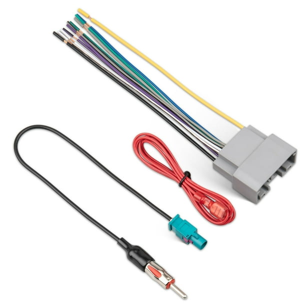 Arnés de cableado de radio con adaptador de antena para Dodge/Jeep/Chrysler