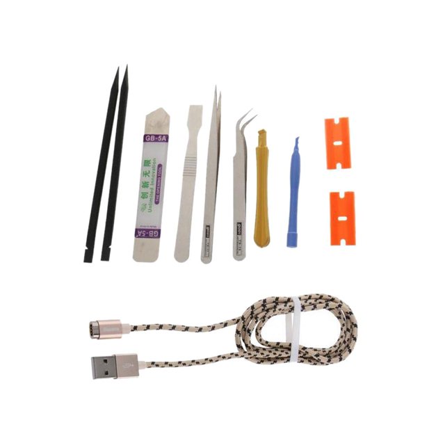 Set Conjunto de Herramientas con Cable USB Accesorios Ordenador Portátil Cámara Fotografía Teléfono Inteligente Móvil Computadora Informática Tablet Sunnimix Herramientas de palanca