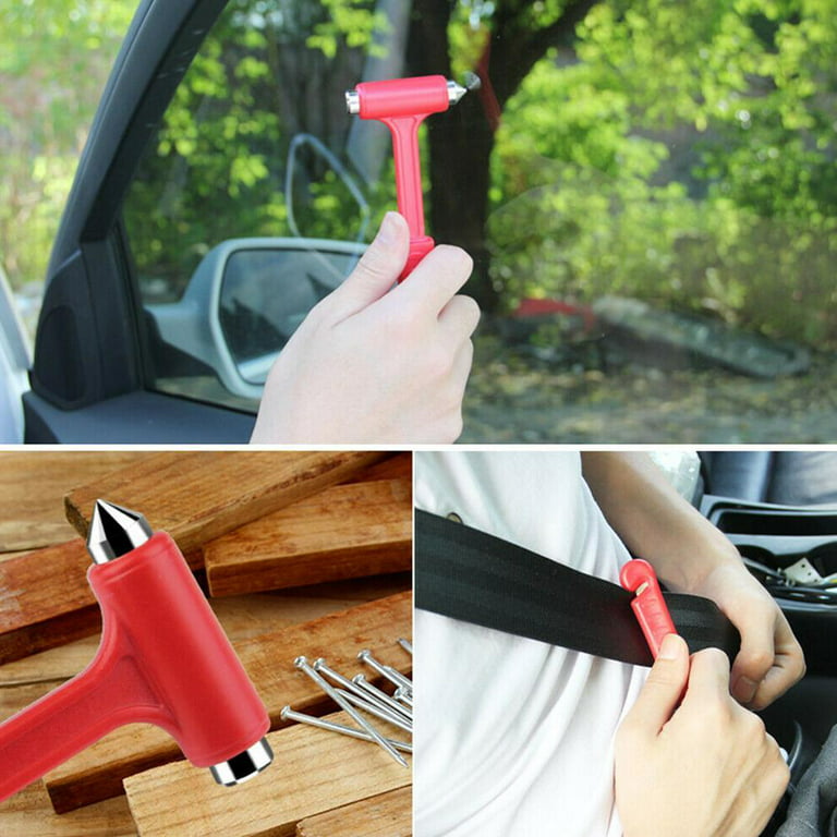 9Up Car Window Breaker  Emergency Safety Hammer with Cutter